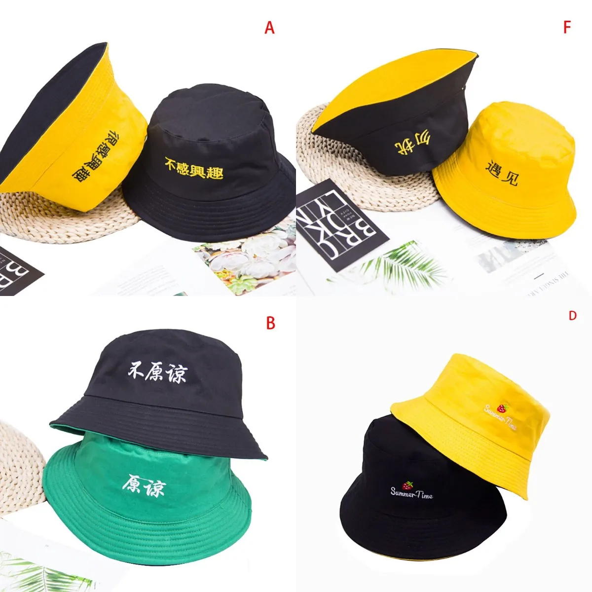 

Панама двусторонняя для мужчин и женщин, модная Панама, двусторонняя, желтая, Пляжная, летняя