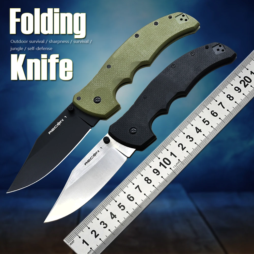 

New Product RECON 1 S35VN Steel G10 Handle Outdoor Sharp Tactical Camping Hunting Self-Defense Pocket Kitchen Folding Knife EDC