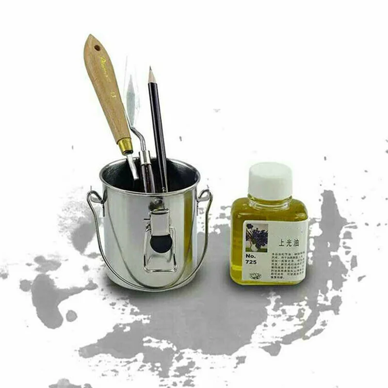 1 шт. новый держатель для ручки масляной живописи кисть из нержавеющей стали