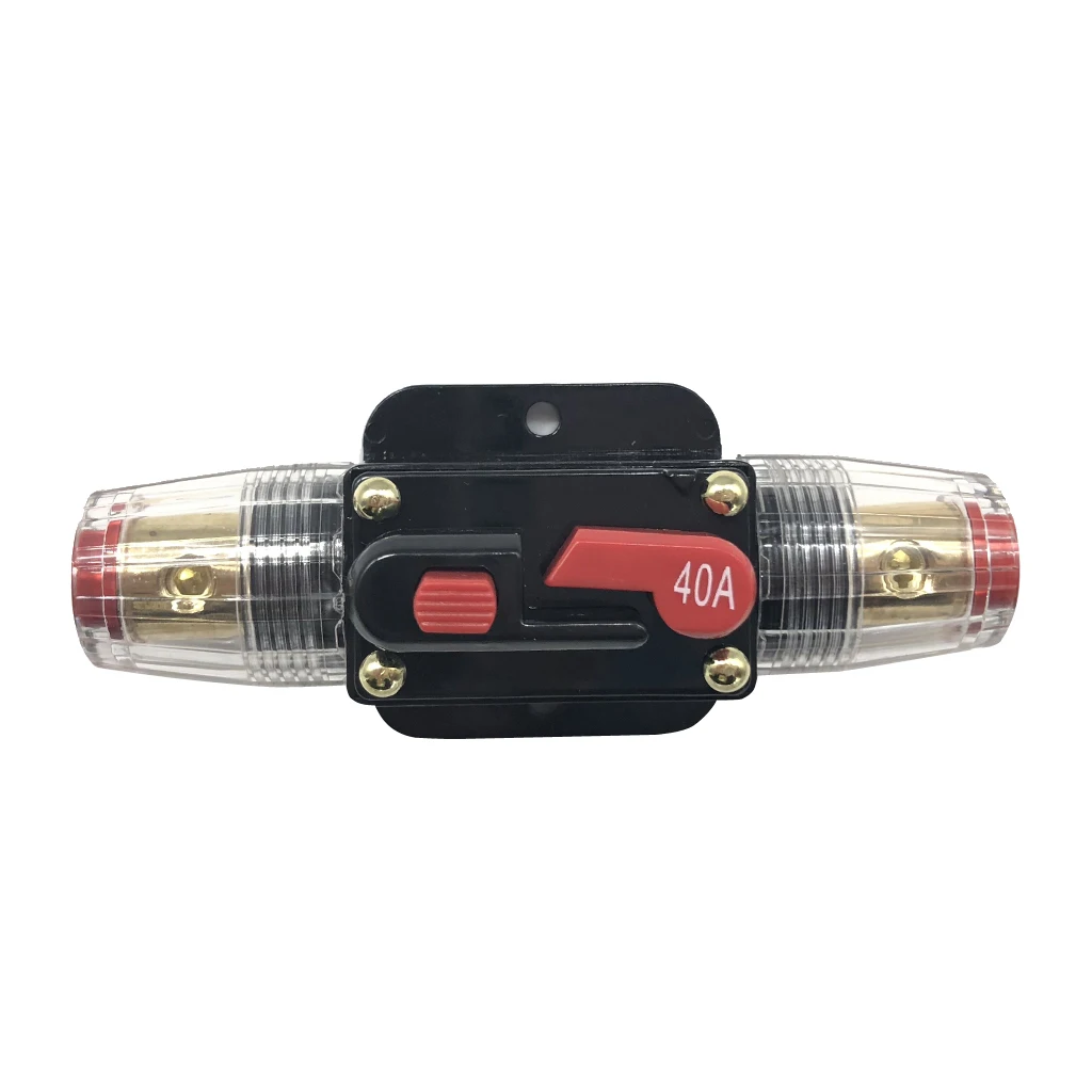 DC12V 24 в 40 ампер автомобильный аудио встроенный Выключатель Предохранитель Ручной