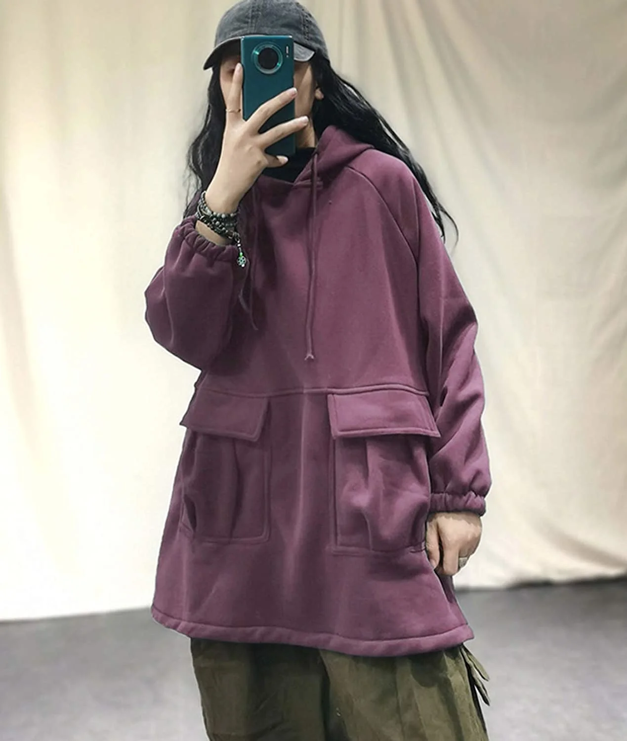 

2021 Женский Повседневный флисовый пуловер, толстовки, женская спортивная куртка с большими карманами