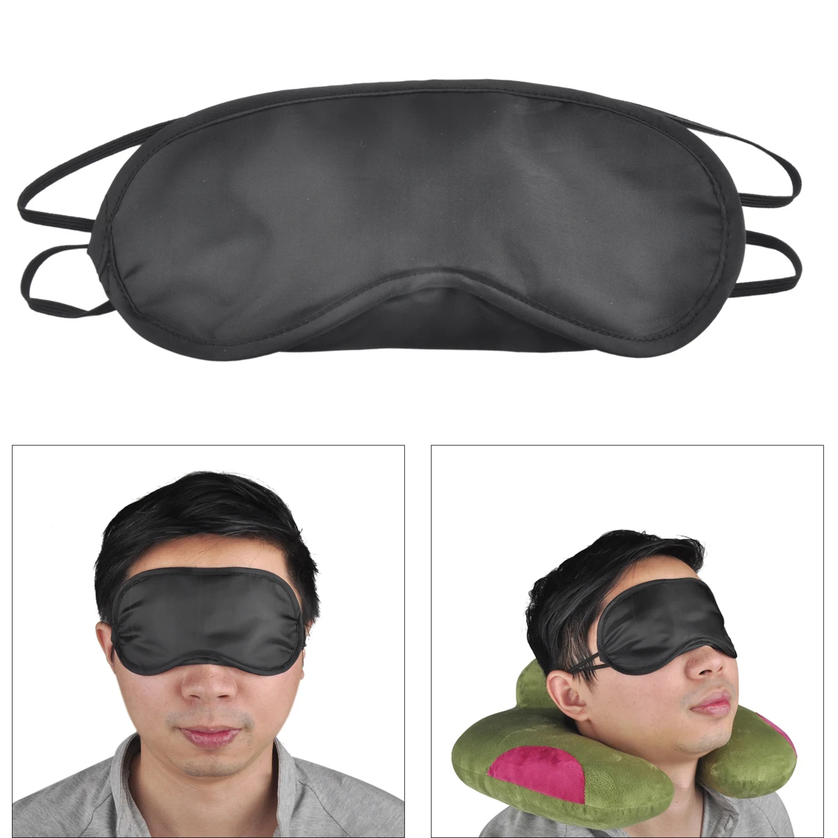 

Sleep Mask Natural Sleeping Eye Mask Eyeshade Cover Shade Eye Patch Women Men Soft Portable Blindfold Travel Eyepatch 10Pcs/Lot