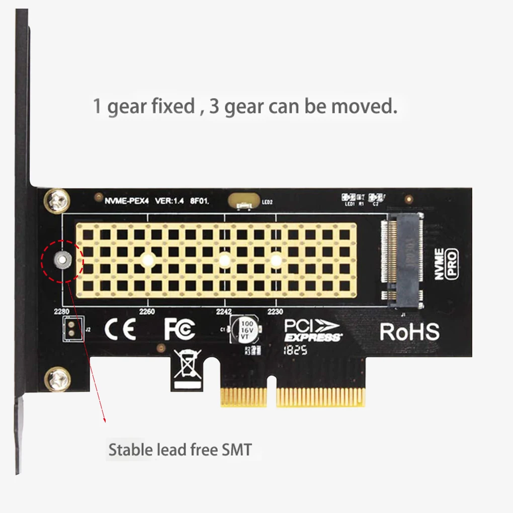 m 2 nvme ssd ngff к pcie x4 адаптер m ключ интерфе