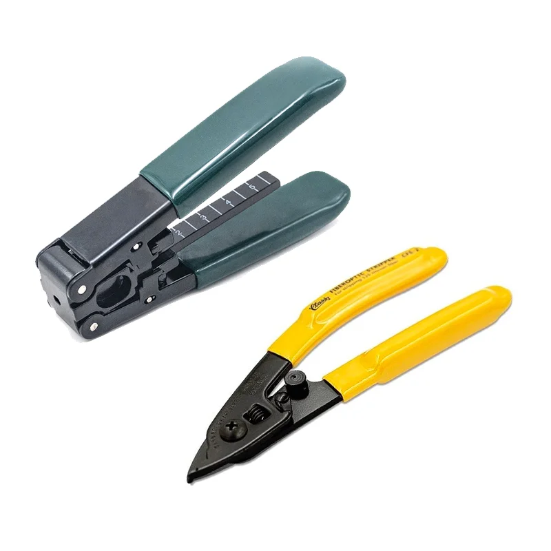 High Quality 2 IN 1 Fiber Optic Cable Wire Stripper Tool with CFS-2 Fiber Stripper and FTTH Drop Cable Stripper