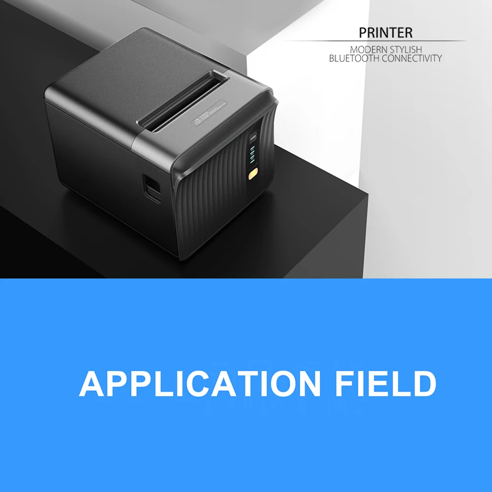 Термопечать 80 мм pos-принтер Настольный чековый автоматический резак бумаги USB