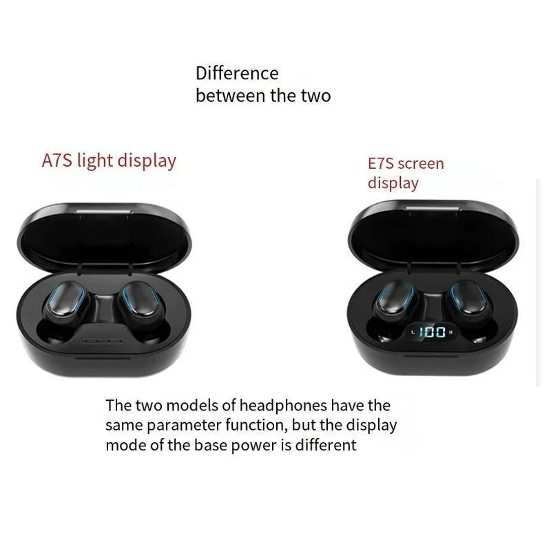 

TWS Bluetooth Earphones with Microphone Touch Control Wireless Headphones HIFI Mini In-ear Earbuds Sport Running Headset HD Call