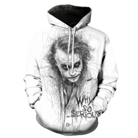 hooded sweatshirts clown hoodie men 3d print joker face male sportswear hip hop style oversize itself new arrival 2021 hoody top