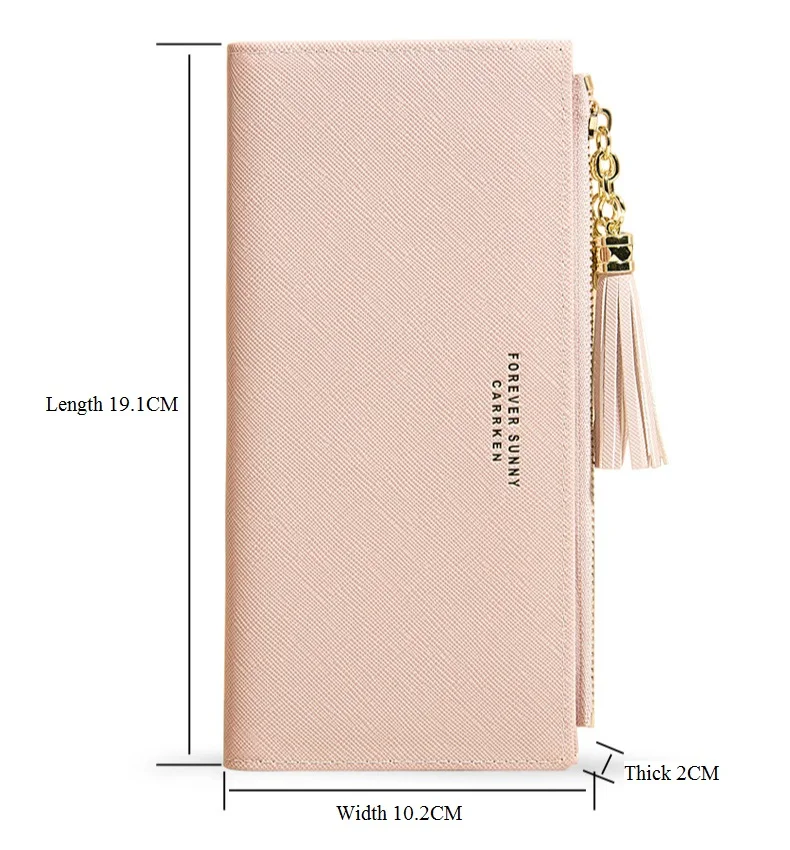 

Tassel Wallet Ladies Long Cute Wallet Leather Tassel Ladies Wallet Wallet Zipper Wallet Women Wallet Clutch Cartera Mujer