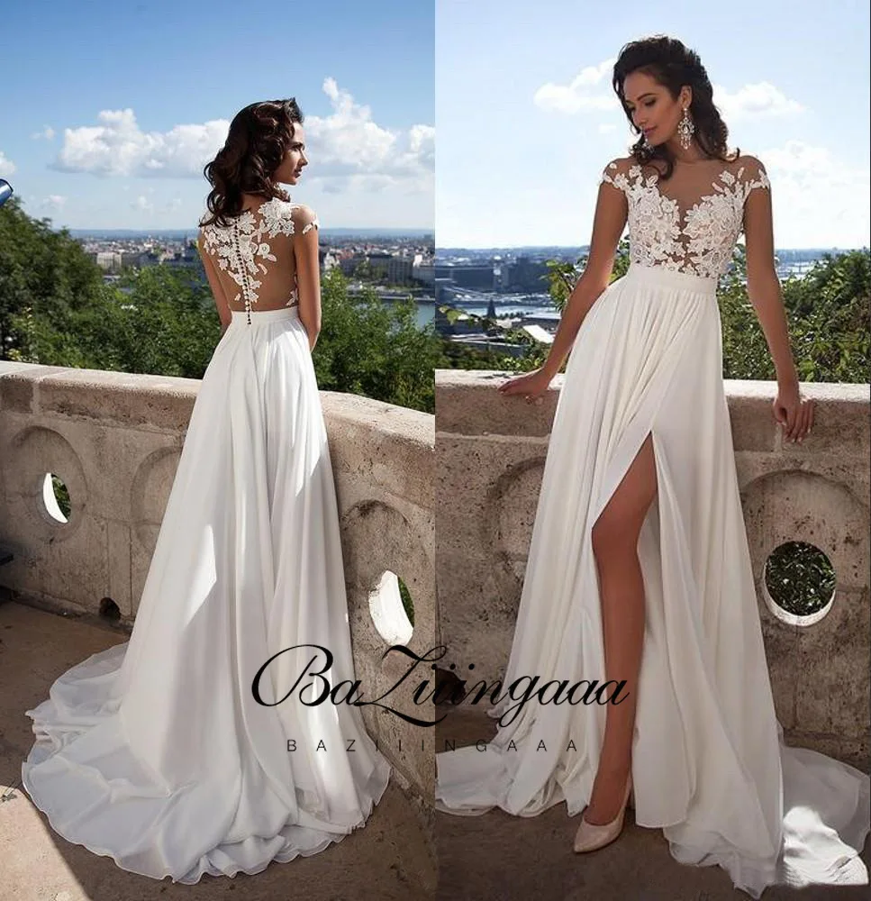 

Elegant Lace Mermaid Wedding Dress Full Floral Print Lace Up Church Suitable for Wedding Africa Europe Americas Bride