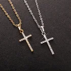 2021 модное ожерелье с крестом Иисуса пара подвесок украшения аксессуары для девочек Роскошные подарки женские золотые ювелирные изделия оптом