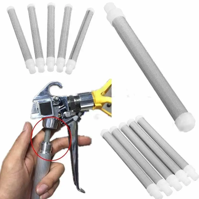 

5Pcs Airless Spray 60 Mesh Airless Gun Filter Elements Accesories For Wagner Chemical Industry Corrosion Resistance