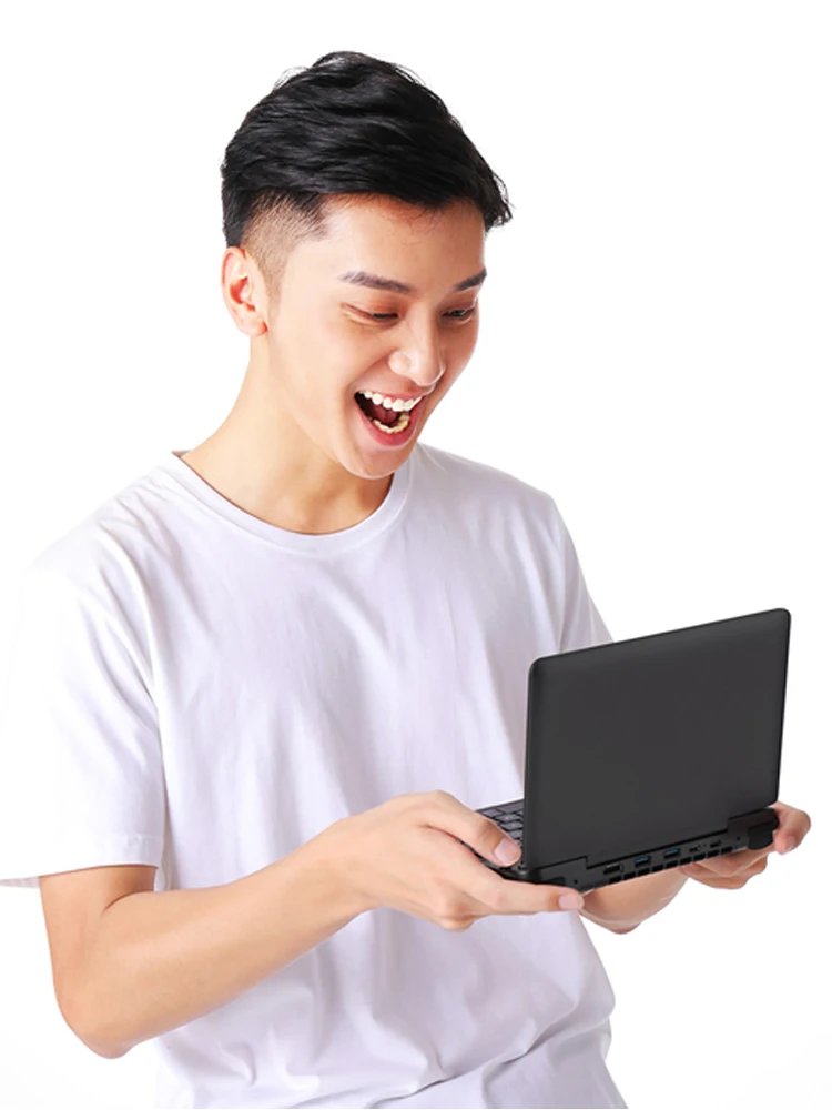 Портативный ноутбук Intel игровой ПК Wi-Fi четырехъядерный нетбук 16 ГБ + ТБ SSD мини-ПК