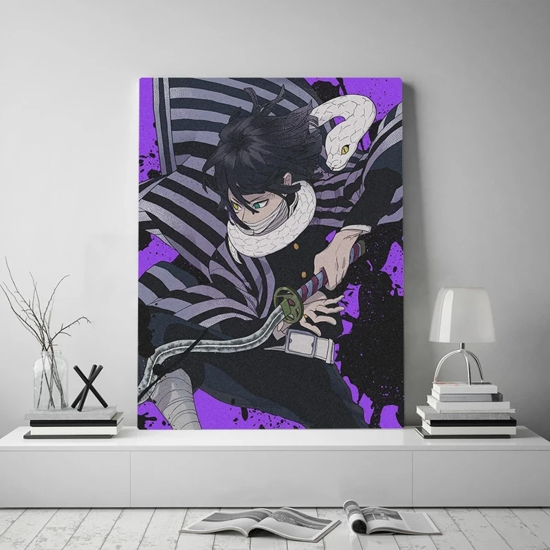 

Hd Prints Canvas Obanai Iguro Kimetsu No Yaiba Anime Poster Demon Slayer Painting Wall Art Picture Modern Living Room Home Decor