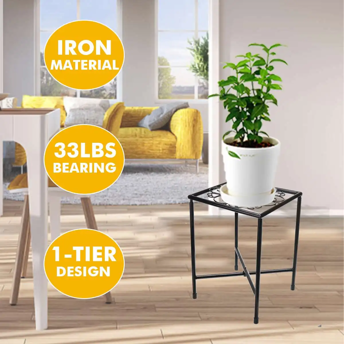 

Комнатная железная подставка для цветов, плантатор, стеллаж для растений, дисплей, держатель для хранения, полки для балкона, сада, патио