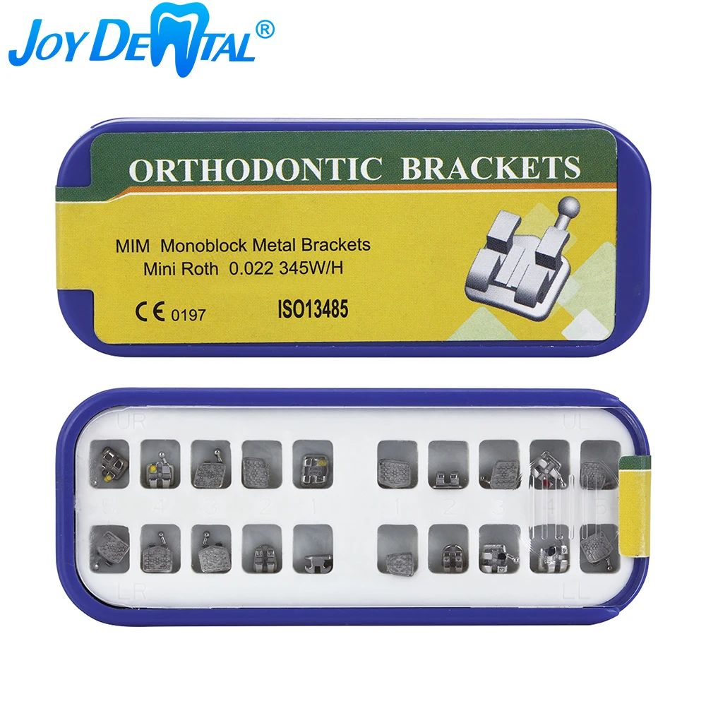 

Стоматологические Ортодонтические скобы, ортодонтические скобы Mini Roth/MBT 0,022, 3-4-5 Крючки, зеркальный весь процесс литья 20 шт./кор.