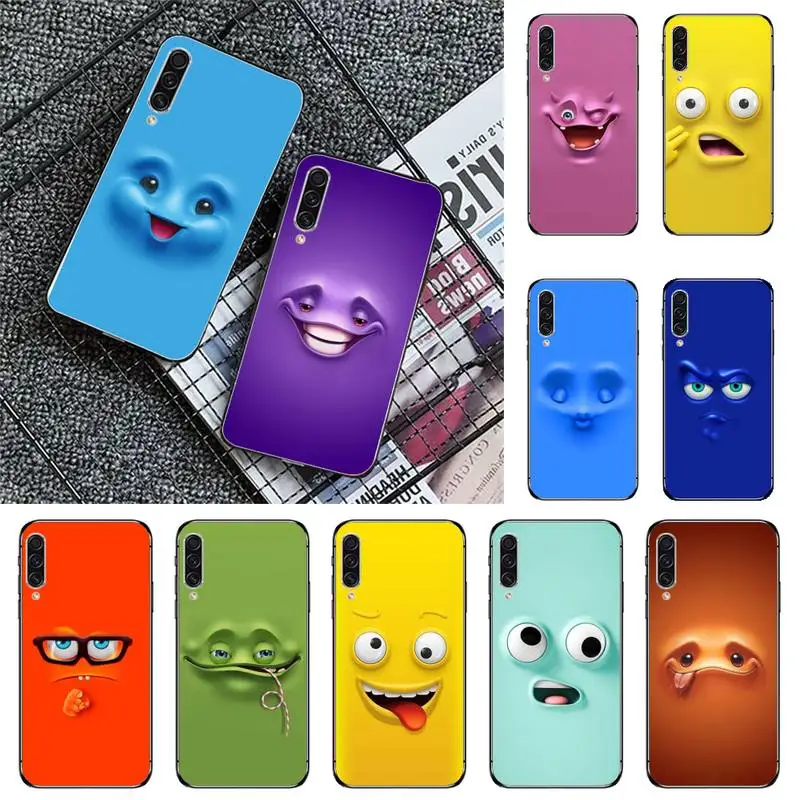 

funny face colorful pattern Phone Case For Samsung galaxy A S note 10 7 8 9 20 30 31 40 50 51 70 71 21 s ultra plus