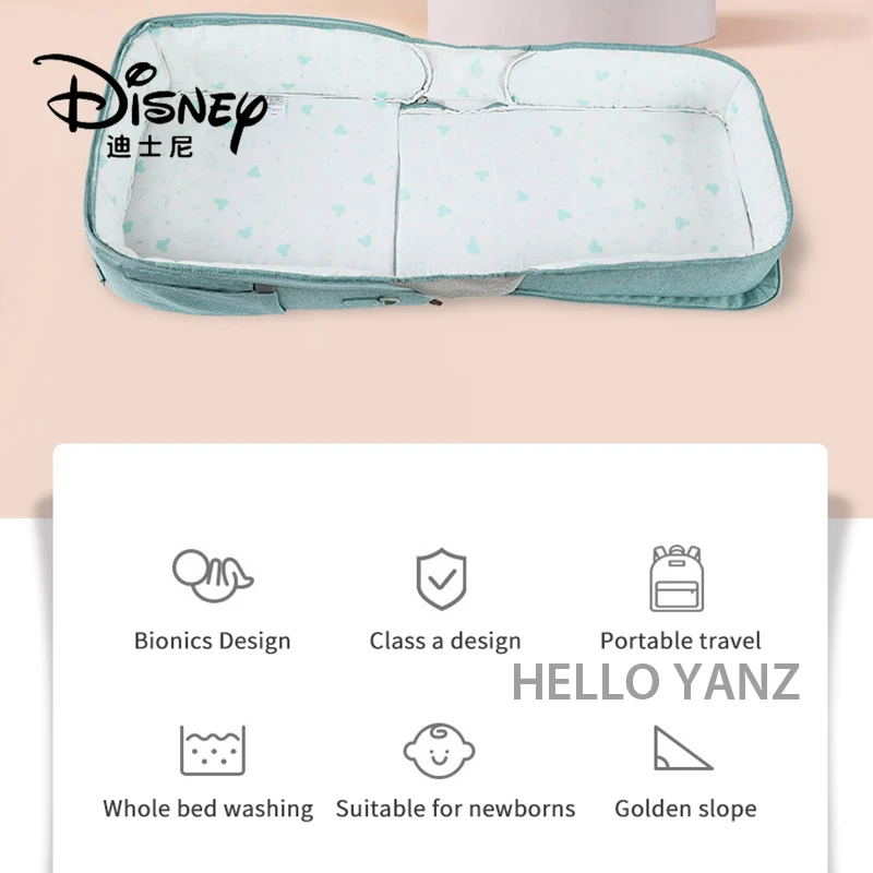 

Disney Fashion Travel Convenient Foldable Bed Backpack Multifunctional Large Capacity Outing Backpack