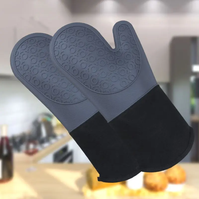 

Silicone Cloth Gloves Microwave Oven Silicone Insulation Gloves Oven Household Non-slip Silicone Gloves