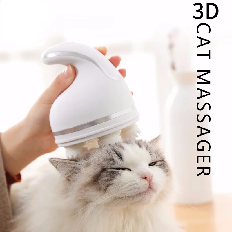 

Умный Электрический массажер для домашних животных, 3d массажер для головы и кошек и собак, автоматическое беспроводное устройство для глуб...