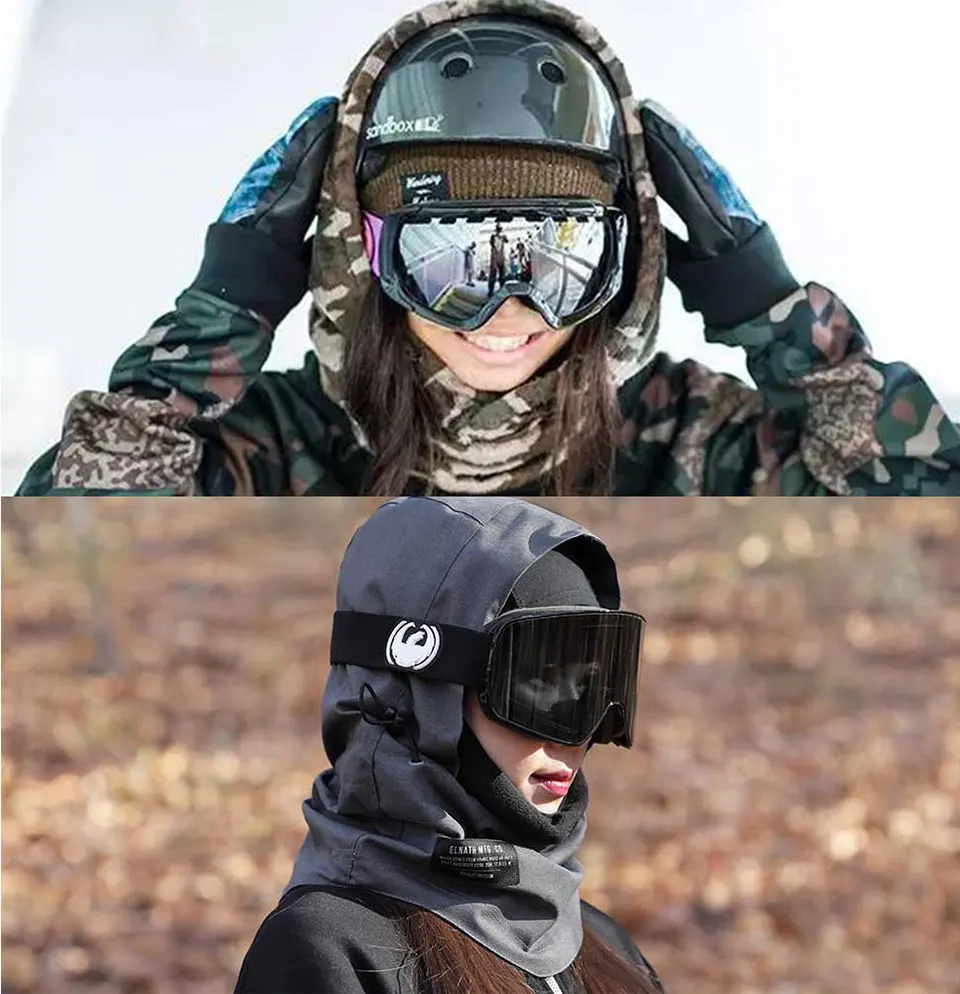 RITOPER женские ветроустойчивый сноуборд Skullies Face Beanies мужские утолщенные Балаклавы флисовые зимние шапки головной убор теплая шапка для сноубординга