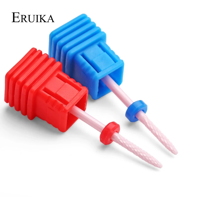 ERUIKA 1 шт. розовый керамический сверло для ногтей фреза для кутикулы Электрический Маникюрный станок аксессуары инструменты для дизайна ногтей
