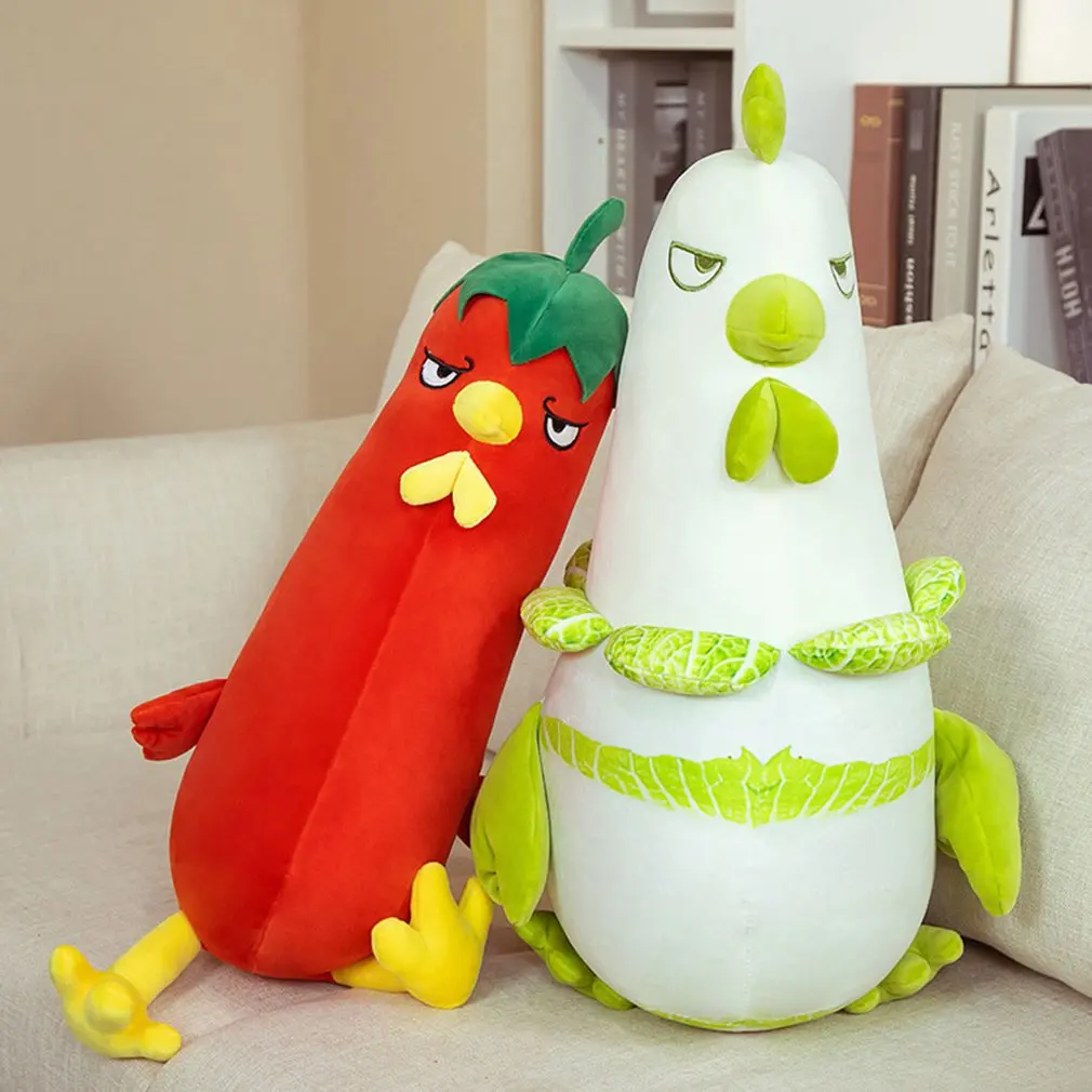 

Cute Vegetable Genie Plush Toy Lifelike Cabbage Dog Vegetable Chicken Doll Gift Plush Pillow Doll Cartoon Birthday Gift