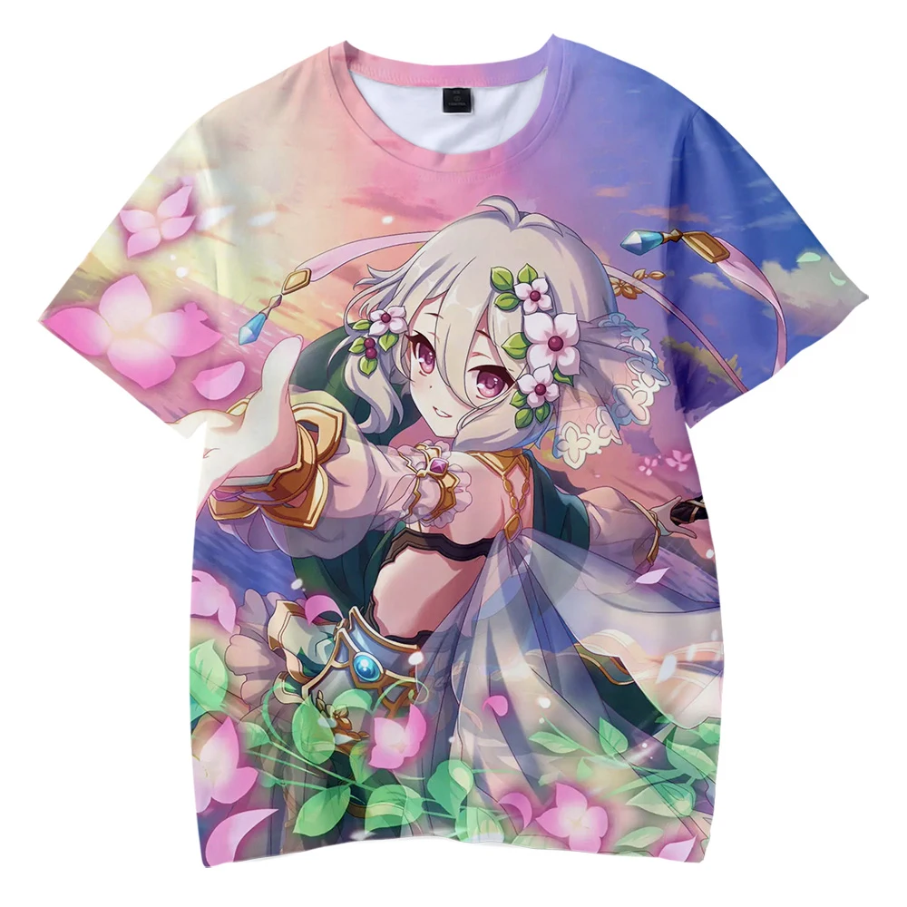 

Anime Game T-Shirt Princess Connect Re Dive 3D Printed Streetwear Loli Girls Men Women Fashion T Shirt Oversize Tees Tops Unisex