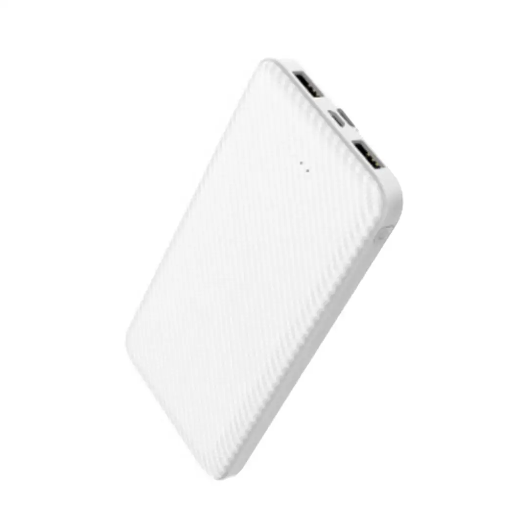 Ультра тонкий Банк питания телефон 6000mAh 2 портативное зарядное устройство с USB DC5V2A