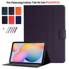 Тонкий чехол для Samsung Galaxy Tab S6 Lite, чехол 10,4 дюйма, кожаный кошелек, защитный чехол для Galaxy Tab S6 Lite, чехол P610 P615