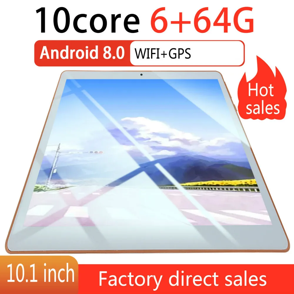 10 дюймов новый оригинальный andriod планшет 7 1 Dual SIM 4G телефон планшетный ПК 6G + 128G ROM GPS