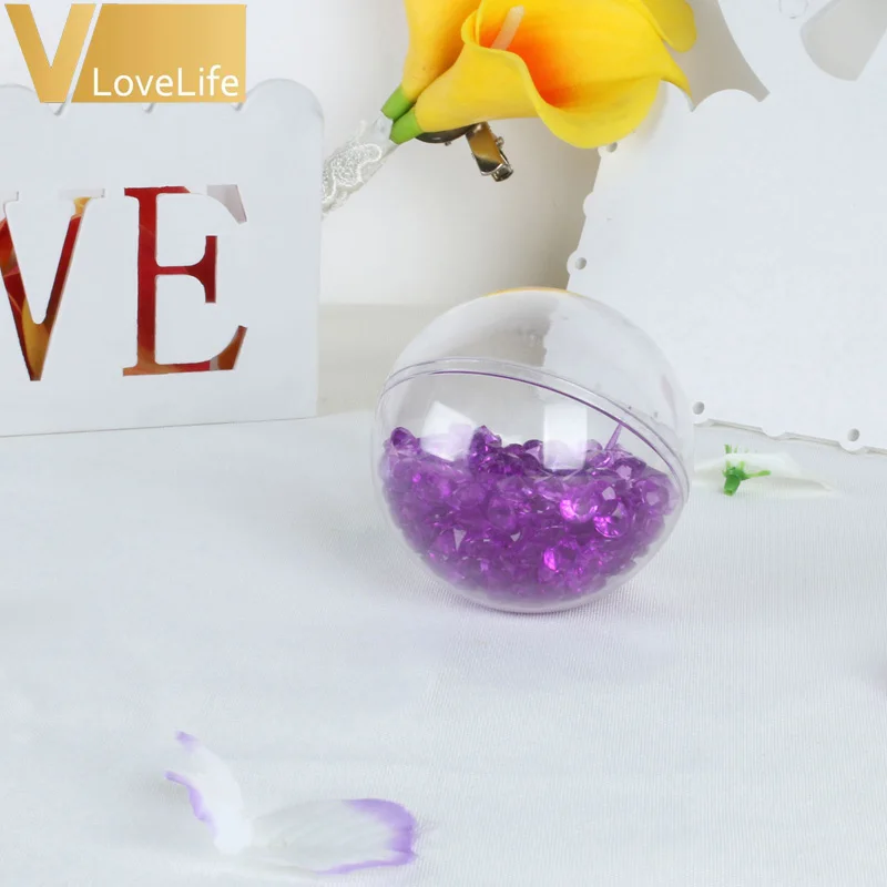 

10Pcs/lot 60mm Plastic Clear Christmas Decorations Hanging Ball Bauble Candy Ornament Xmas Tree Outdoor Decor Clear Christmas