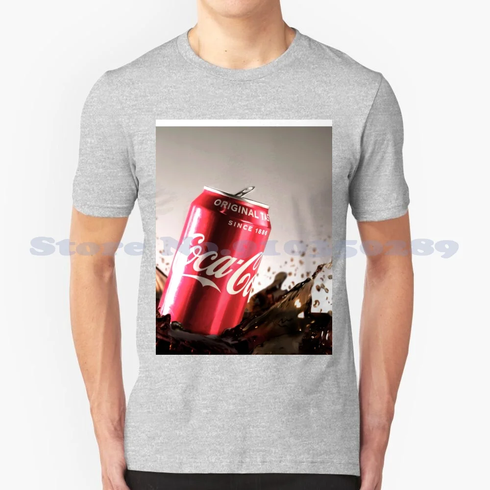 

Модная Винтажная футболка с рисунком брызг для приготовления напитков, футболки с рисунком кока-колы и брызг-колы, крутая Американская футб...