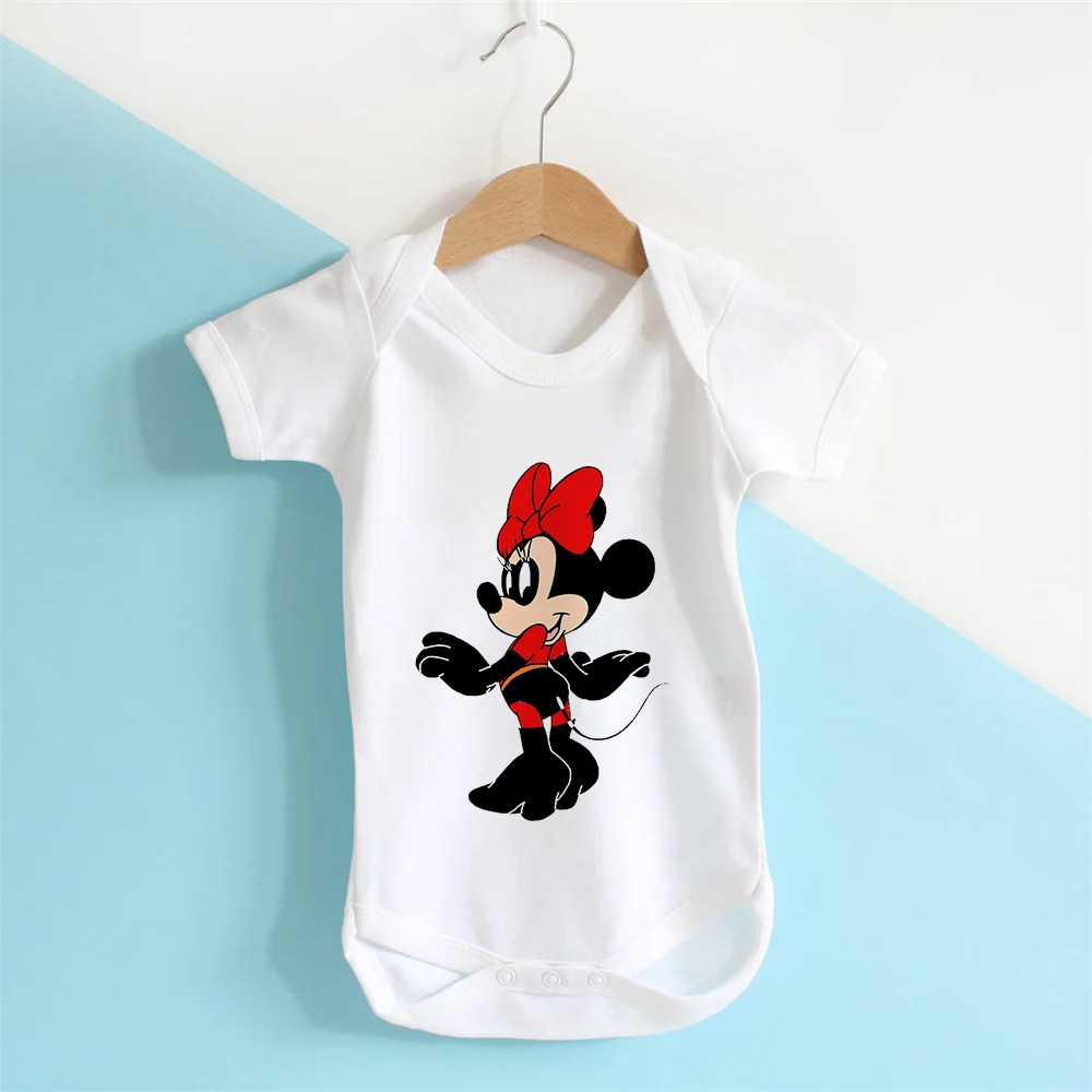 

Baby Rompers White Short Sleeve Newborn Clothes Baby Girls Boys Toddler Playsuit Fashion Graphic Print Baby Clothing
