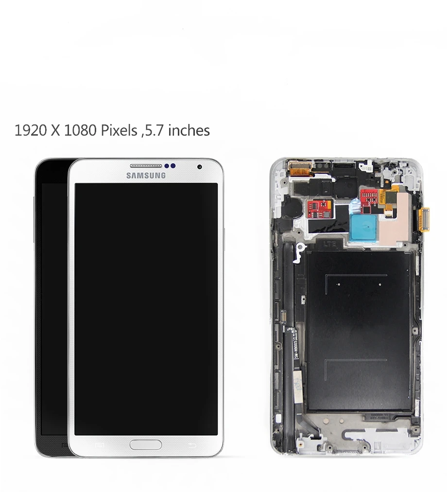 ЖК дисплей Super Amoled 5 7 дюймов для SAMSUNG GALAXY N900 сенсорный экран дигитайзер рамка N900A