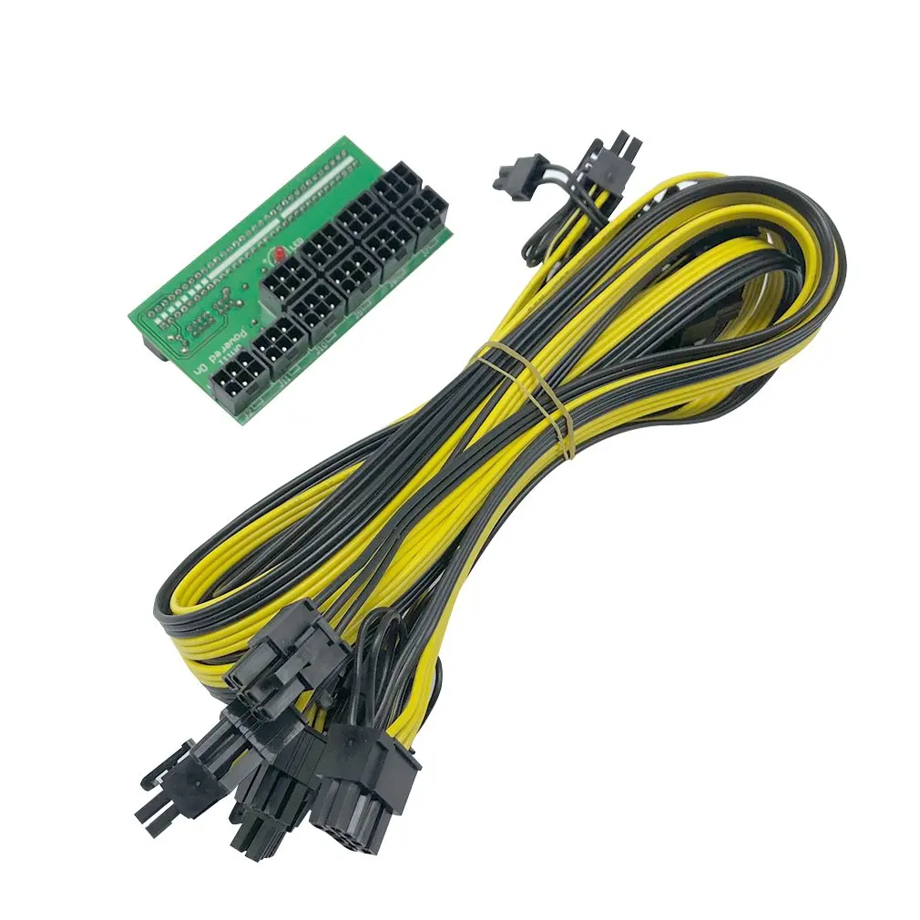 

Mining Power Adapter Power Supply Board Adapter Solid Capacitor Filter Power Module Mining Ethereum Adapter