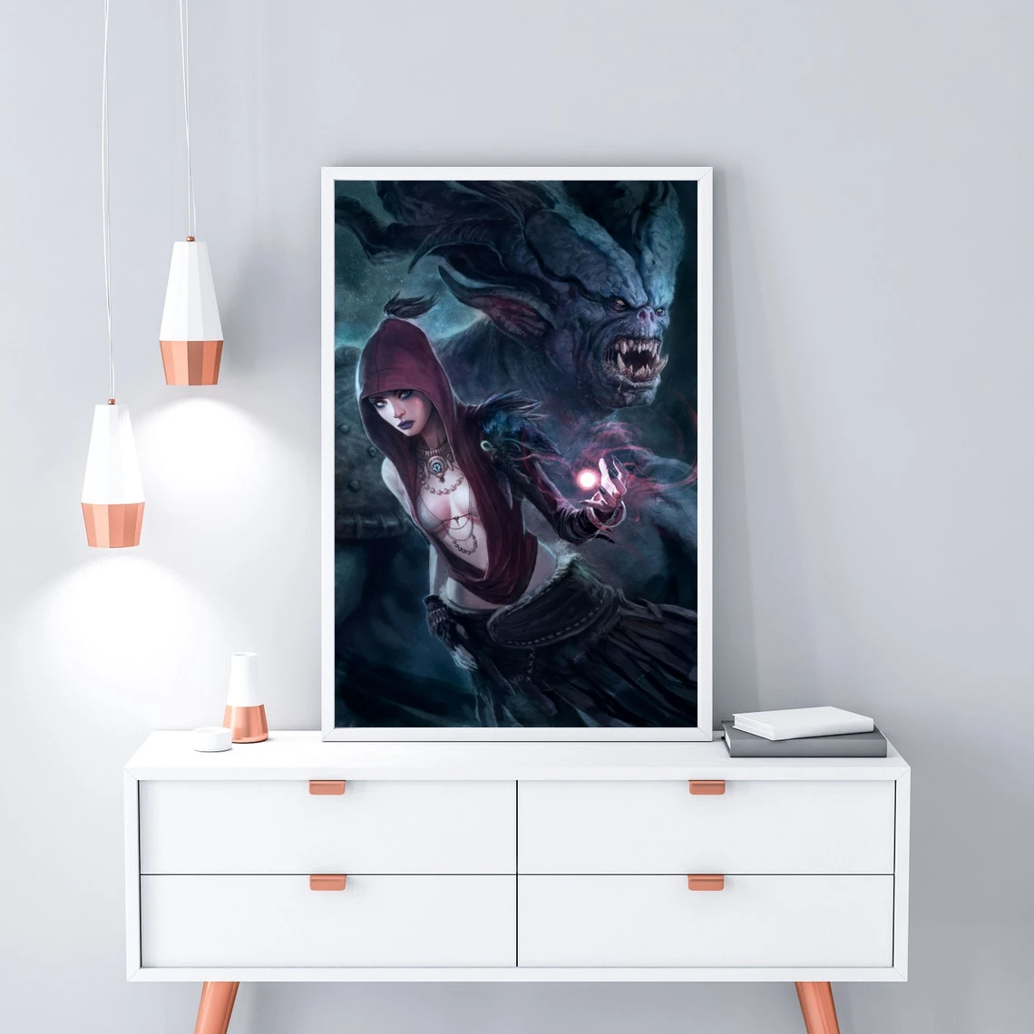 Dragon Age Origins Game Poster Art Canvas Prints Home Decoration Wall Painting (No Frame) | &amp Calligraphy