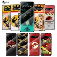 jurassic park dinosaurs for samsung galaxy s21 ultra plus 5g m51 m31 m21 tempered glass cover shell luxury phone case