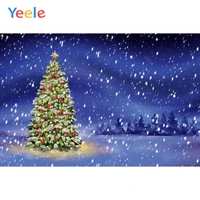 christmas tree snowflake forest night light sky baby party backdrop photography photographic background for photo studio