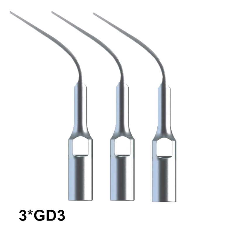 

Teeth Whitening Scaler Tip 3Pcs GD3 For SATELEC And DTE Scaler For Remove The Calculus And Bacterial Plasue On Subgingival