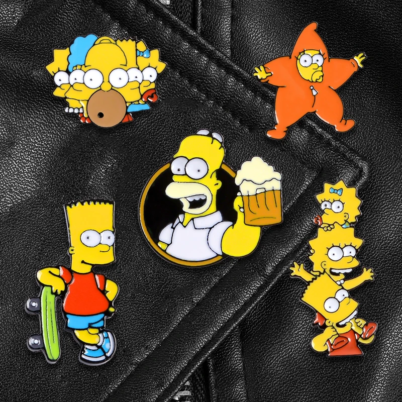 Мультфильм ГОМЕР Pin семьи с изображением забавных милых графический планшет star