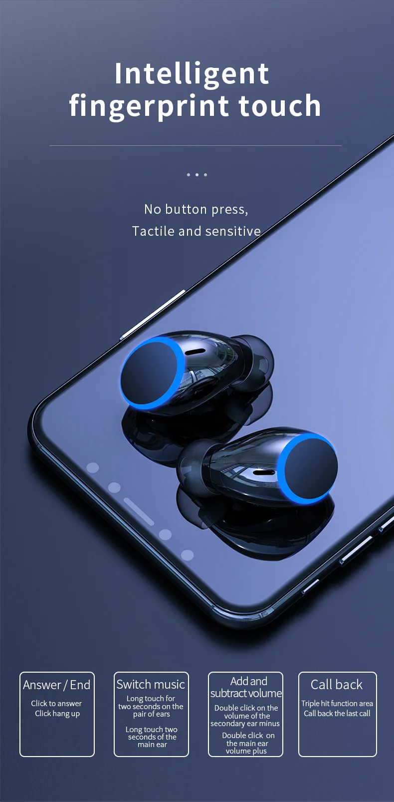 I10 TWS Bluetooth беспроводные наушники стерео объемное шумоподавление 2 шт. затычка для ушей Автоматическое Сопряжение подходит для Apple samsung