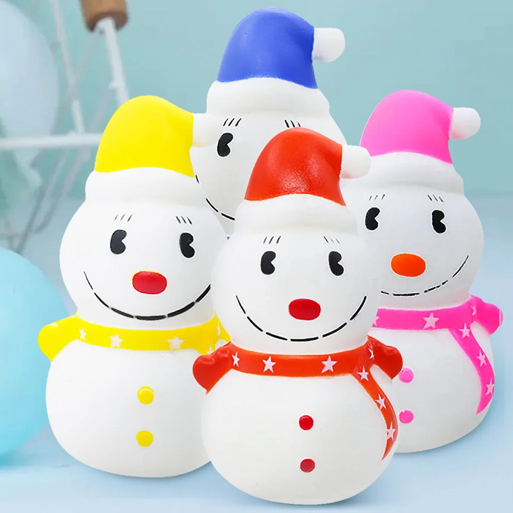 Декомпрессионная игрушка Рождественский Снеговик медленно поднимающаяся для