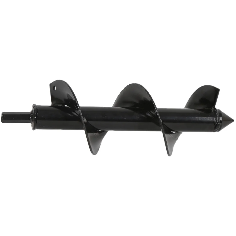

Garden Auger Spiral Drill Bit Roto Flower Planter Bulb Shaft Drill Auger Yard Gardening Bedding Planting Hole Digger Tool (Black