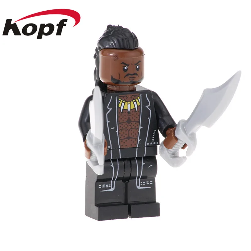 Одиночная супер героев строительные блоки Черная пантера M'baku Shuri Killmonger кирпичи Фигурки игрушки для детей XH 857