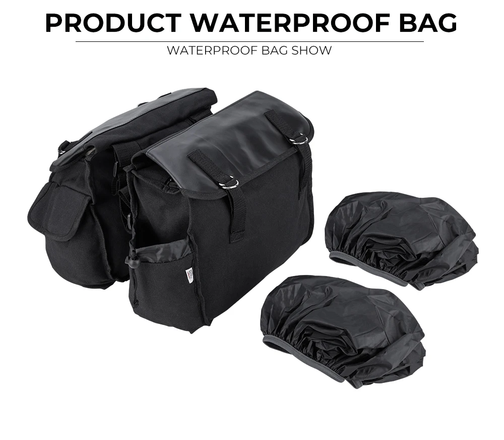 Черная мотоциклетная сумка 600D oxford Saddlebags Equine Back Pack Холщовая Сумка для Touring Sportster XL883 XL1200 для Kawasaki