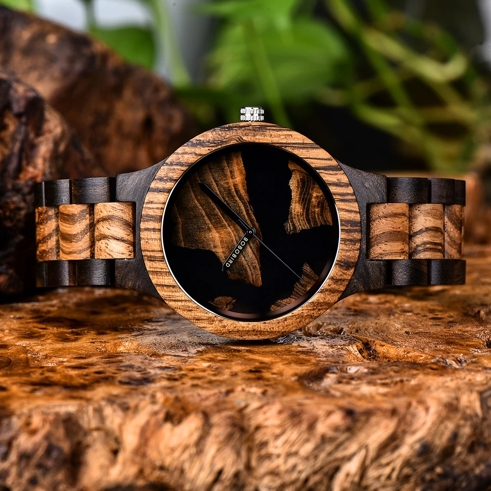 Unique Wooden Watch New Design Men's Wristwatch Fashion BOBO BIRD Top Brand Waterproof Japan Movement Great Gift reloj hombre