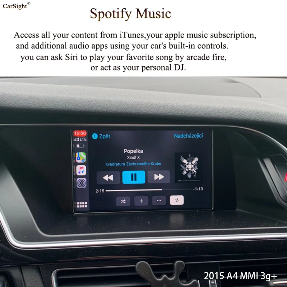 Послепродажное OEM интерфейсное решение CarPlay для AUDI A4 A5 Q5 NON-MMI 6 5 дюйма низкий