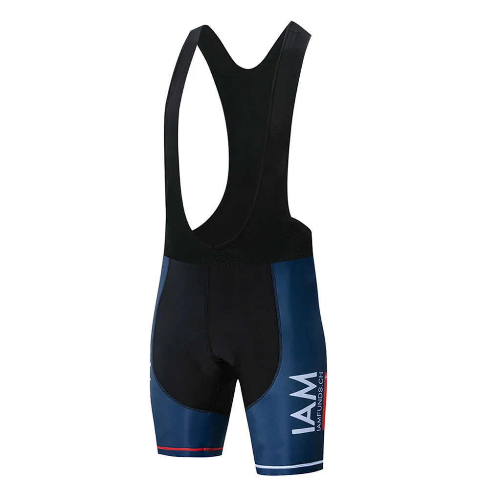 Bib shorts IAM Pro Team, мужская летняя велосипедная майка, комплект с шортами, гелевая подкладка высокой плотности, MTB, комплекты одежды, одежда для велосипеда, дорожный костюм - Цвет: Bib shorts