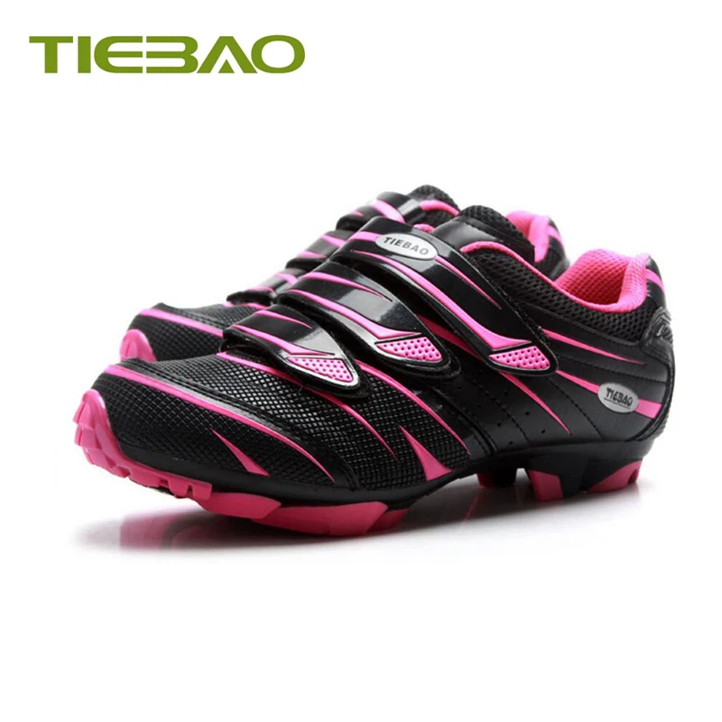 

TIEBAO women cycling shoes breathable sapatilha ciclismo mtb SPD Cleats female Spinning bicycle sneakers superstar riding shoes