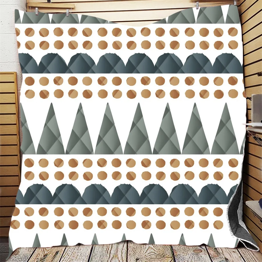 Разноцветное одеяло с геометрическим рисунком плед одеяла подарки покрывало для